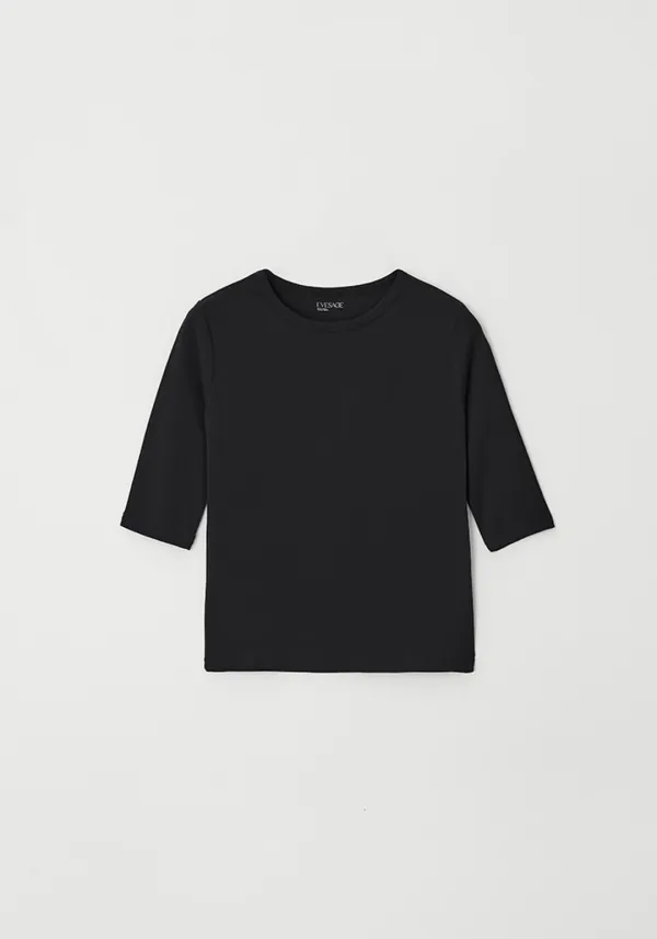 Regular span half tee (Black)