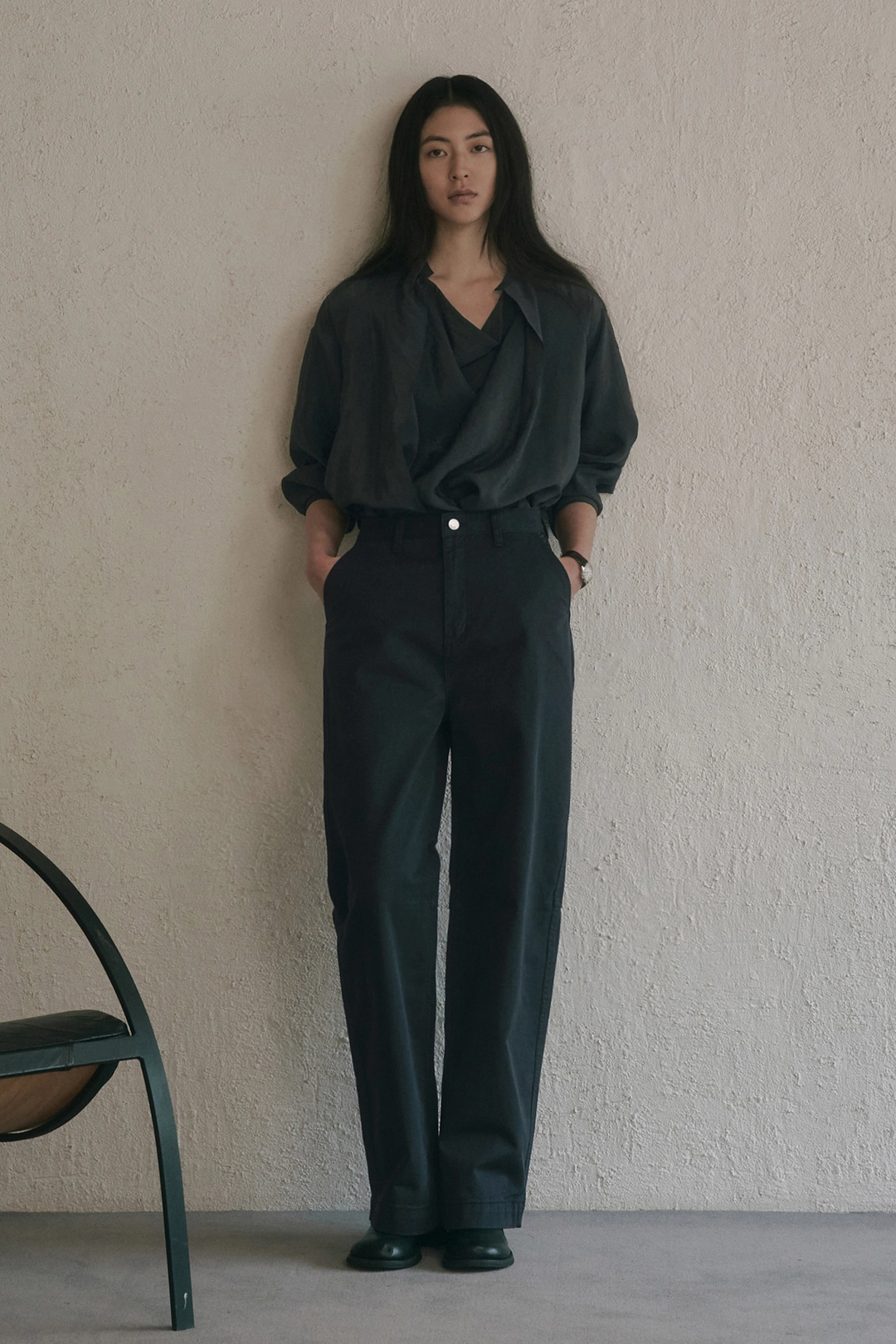 세이지먼트 CLIYA WASHED COTTON PANTS_NAVY 상품 이미지 2