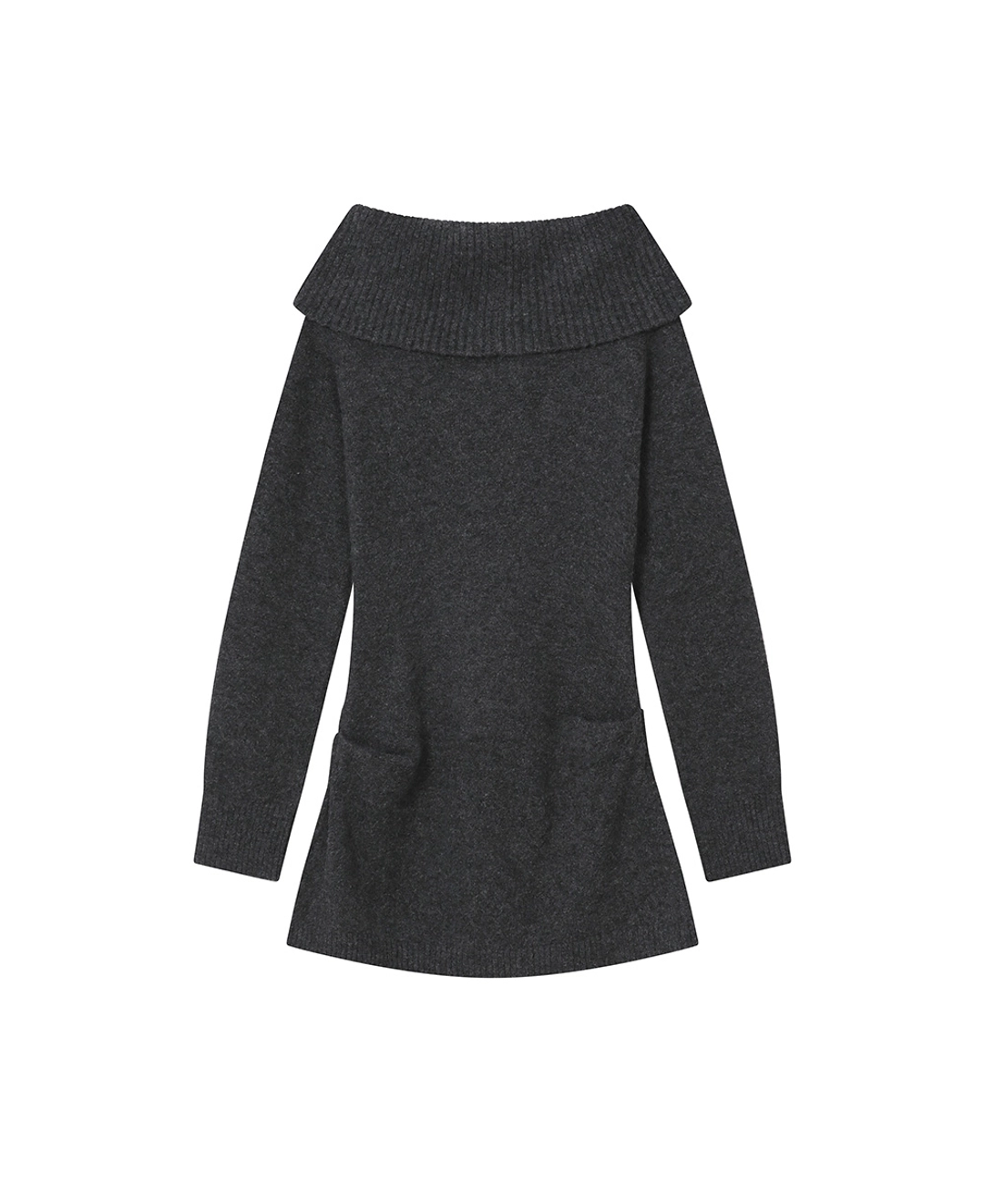 미세키서울 Double button knit one piece CHARCOAL 상품 이미지 3