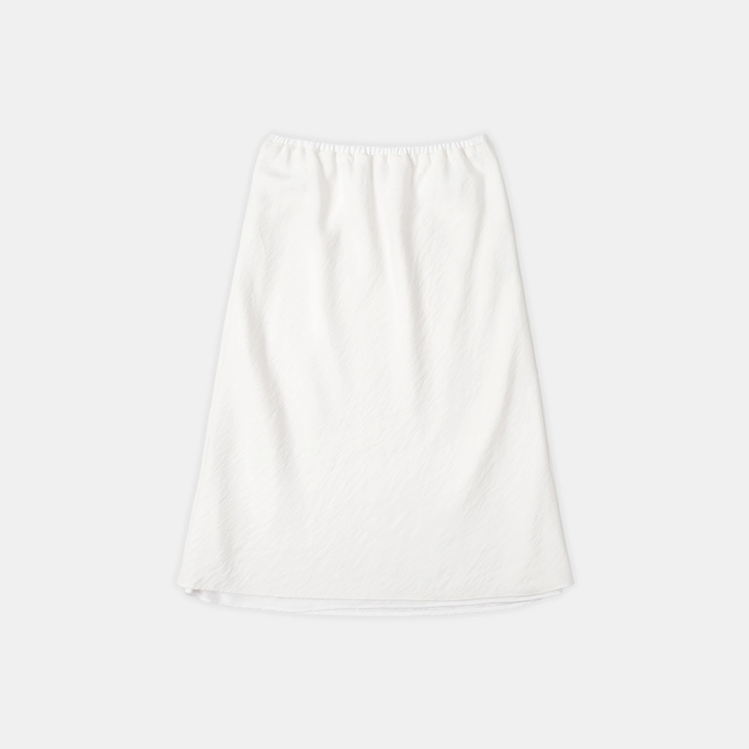 시야쥬 SIST9050 실키 브리즈 밴딩 스커트_White 상품 이미지 3