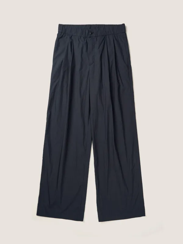 ROSA EASY COTTON PANTS [ Deep Navy ]