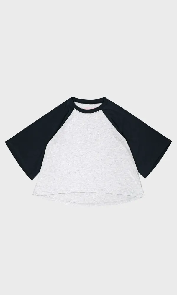 Plum Raglan Tee_Melange (1차 리오더)