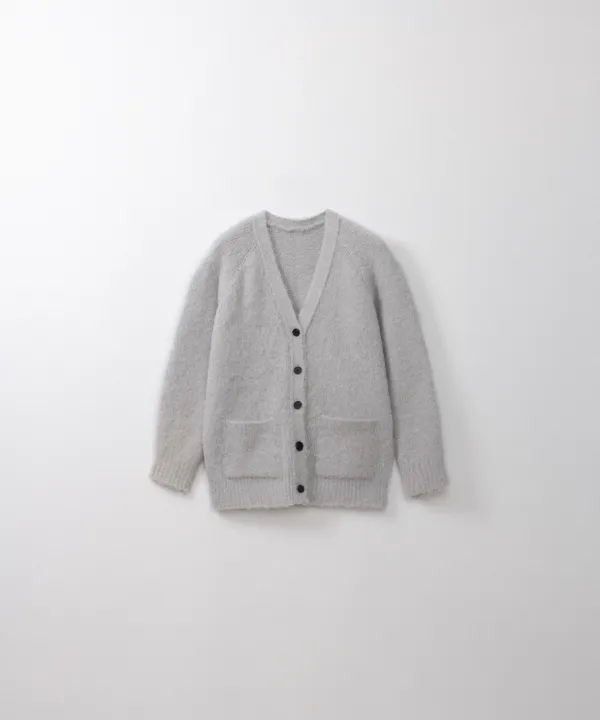 클라우드 알파카 오버사이즈 가디건 (light gray)
