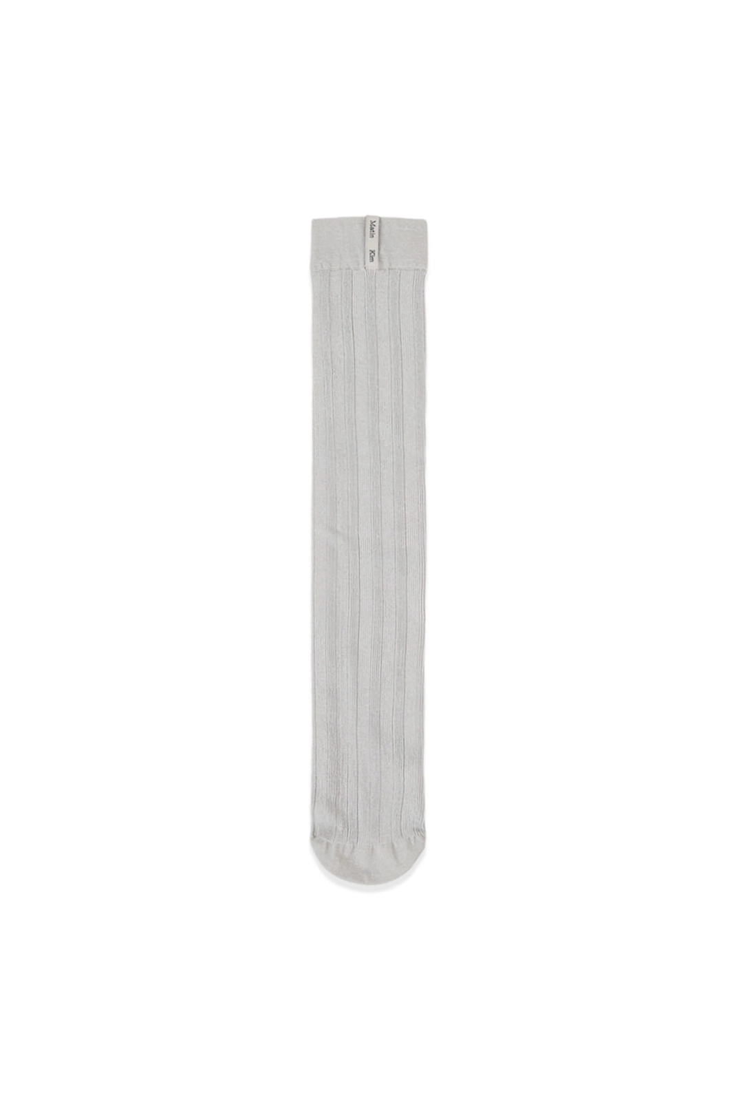 마뗑킴 METAL RIBBED STOCKING SOCKS IN IVORY 상품 이미지 1