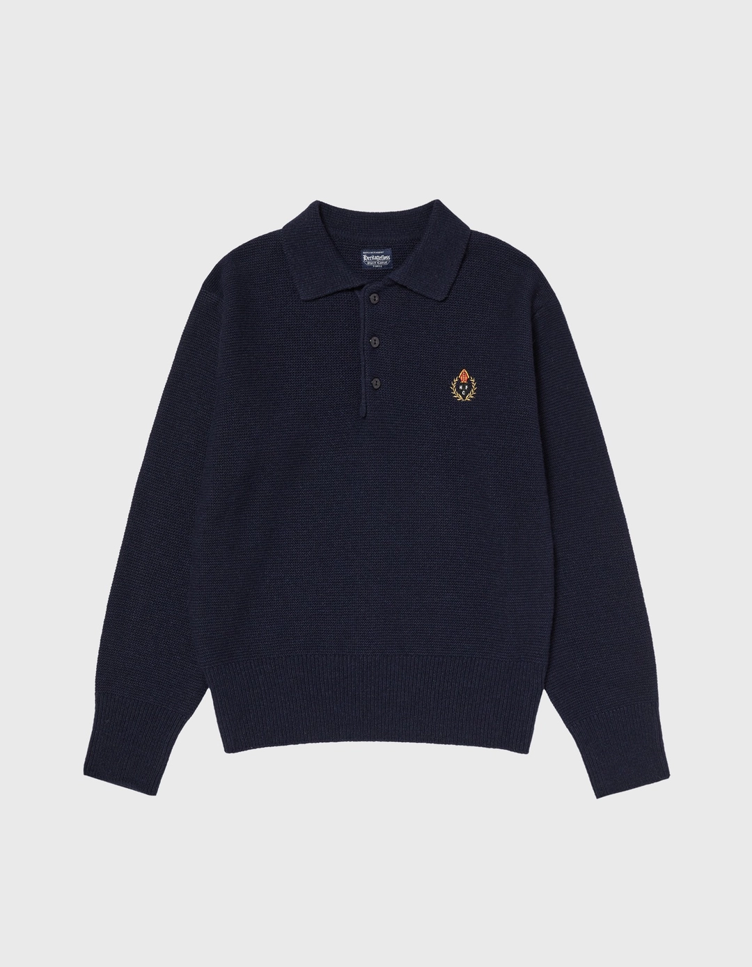 헤리티지플로스 CREST TASMANIA WOOL POLO SHIRT (W) / Navy 상품 이미지 1