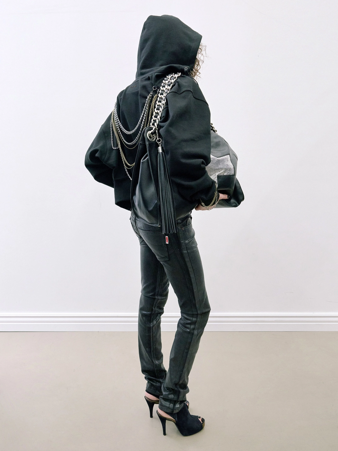 스컬프터 Chain Hooded Zip-Up Black 상품 이미지 2