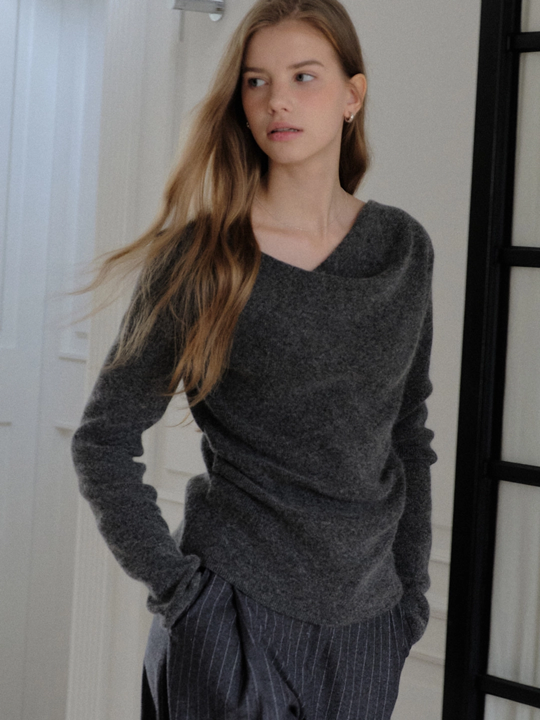 아워코모스 comos 1644 fox drape knit (3color) 상품 이미지 1