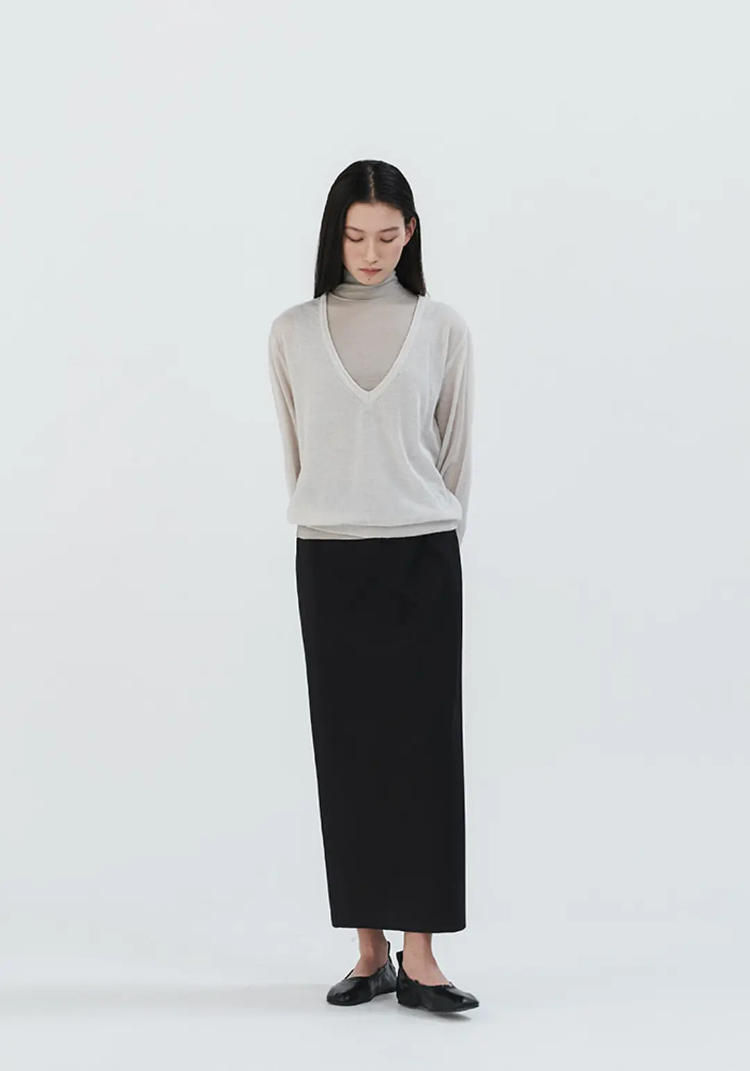 이브세이지 Stripe Maxi skirt 상품 이미지 2