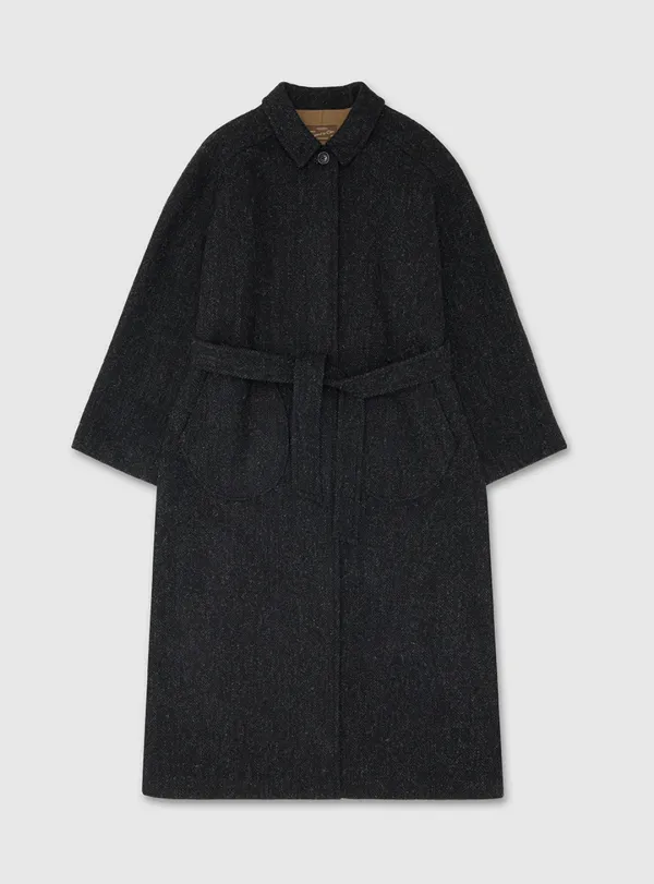 Belted Deck Coat (Herringbone)