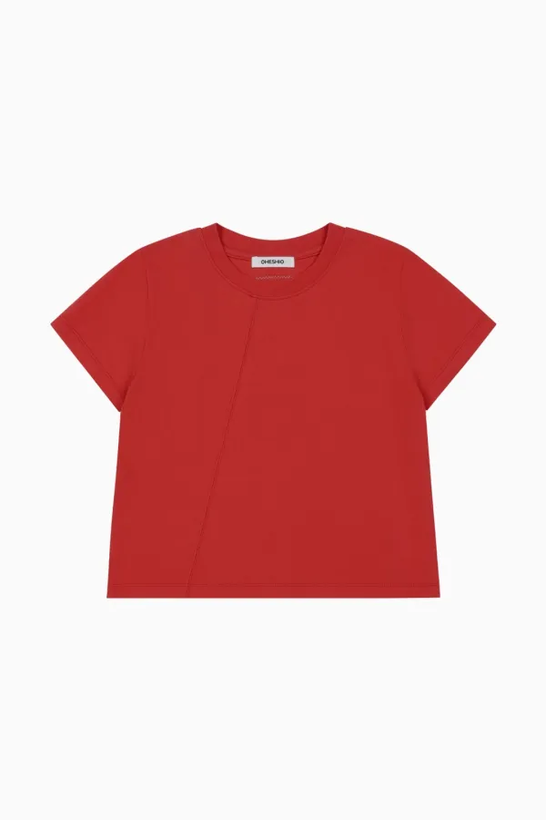 DOT LABEL T-SHIRT, RED