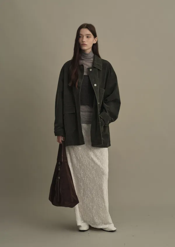 HERITAGE WORK JACKET (washed khaki)