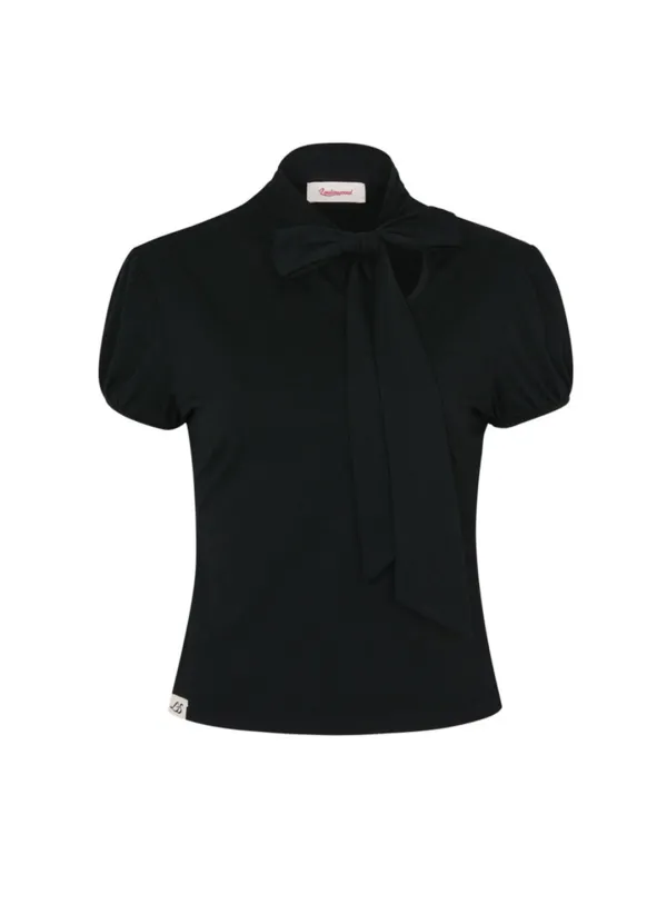 Ribbon Tie T-Shirt (Black)