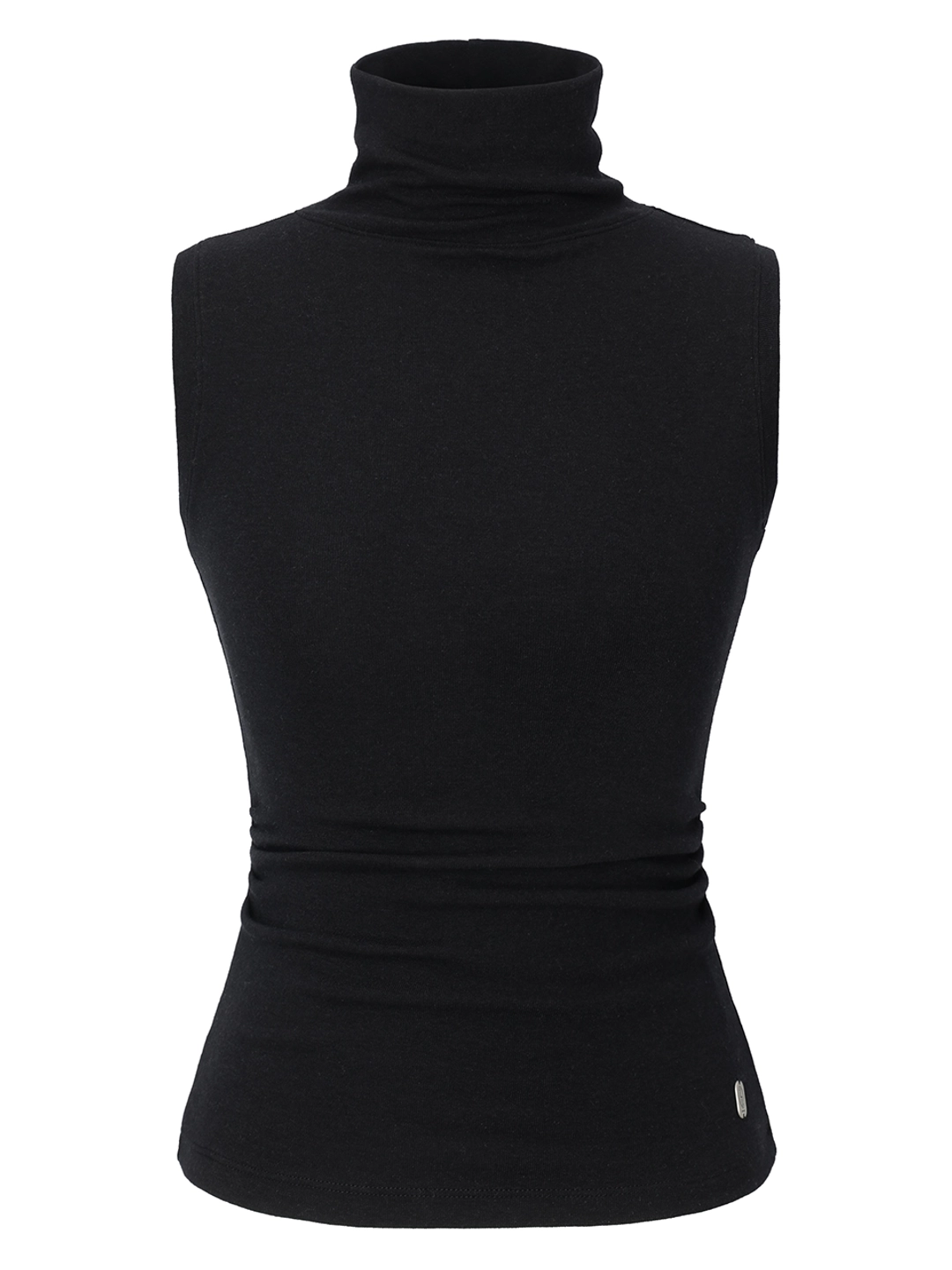 이네기 [3rd Reorder] Drape Turtleneck Top (black) 상품 이미지 1