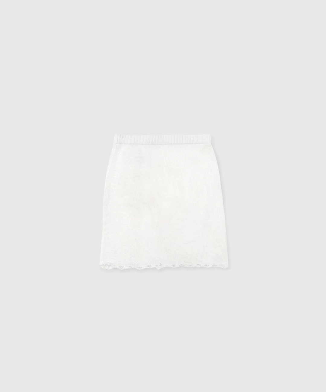 니히 Rose knit skirt (White) 상품 이미지 2