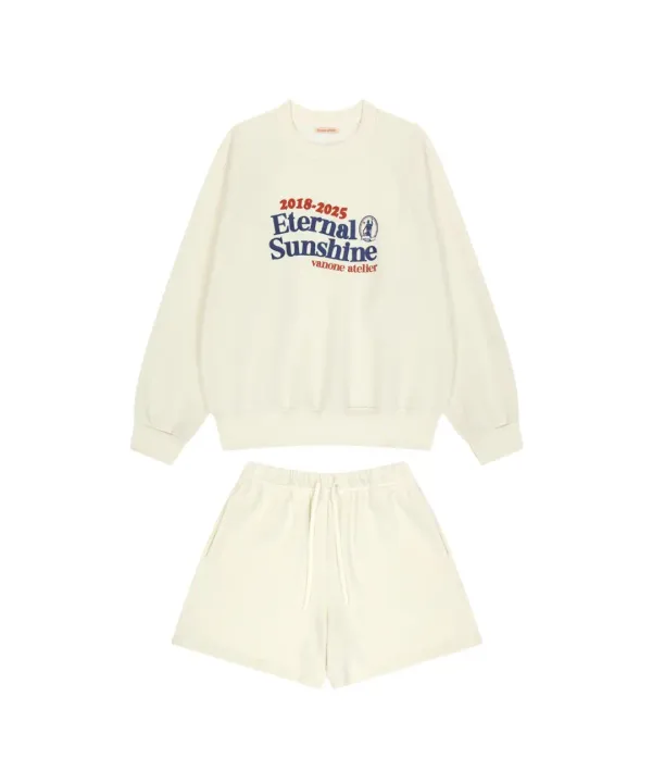 [세트] Eternal sunshine 스웨트 셋업_Cream