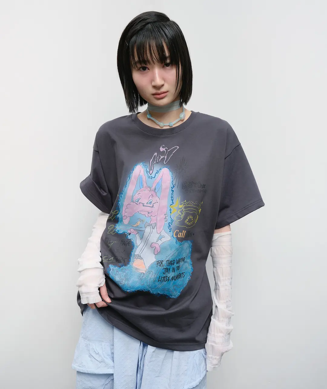 타입서비스 [6/4 예약발송] [8차] Rabbit Ruched Top [Charcoal] 상품 이미지 2