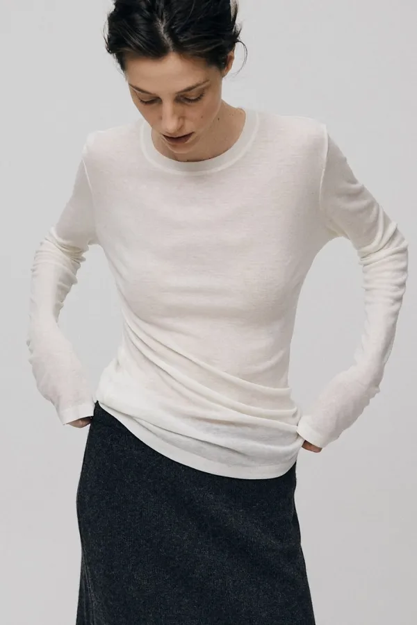 Ostia Long Sleeve Tee (Ivory)