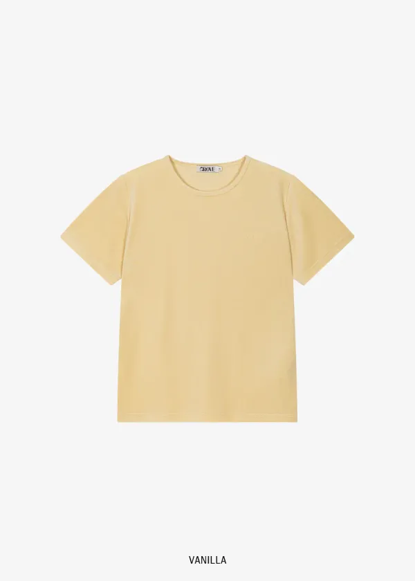 VELOUR T-SHIRT [VANILLA]