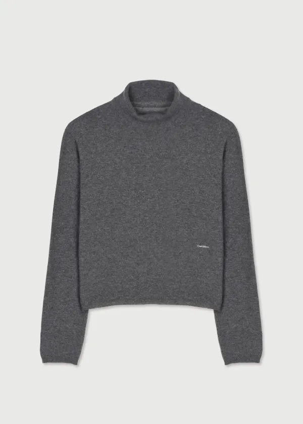 SOFT WOOL TURTLENECK - GRAY