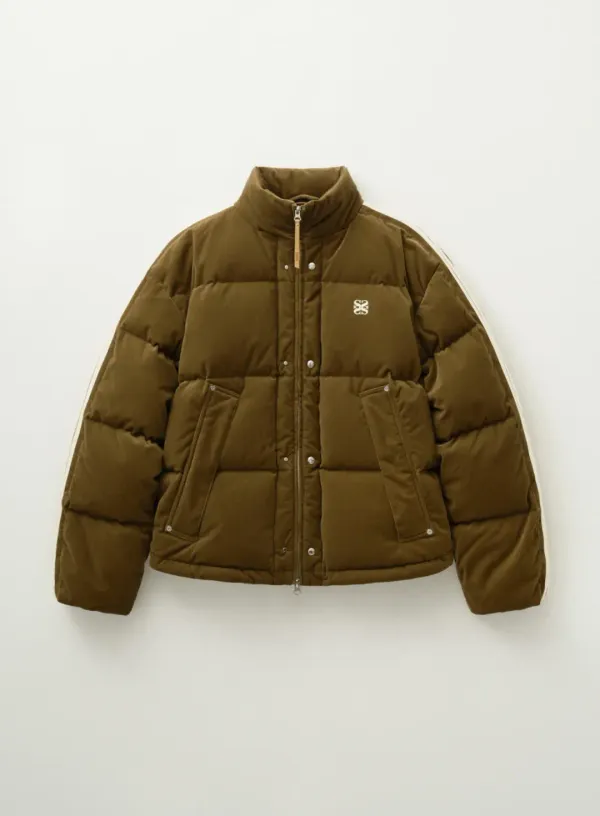 Lawton Corduroy Duck Down Padding - Brown