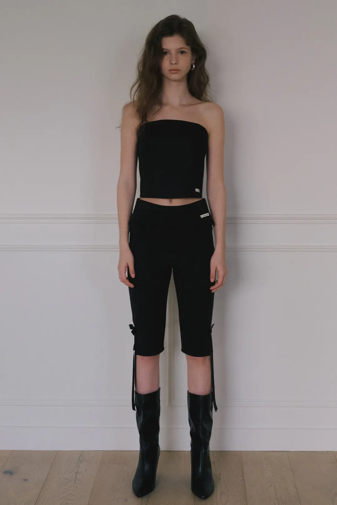 오버듀플레어 FRILL BIKER SHORTS_BLACK 상품 이미지 2