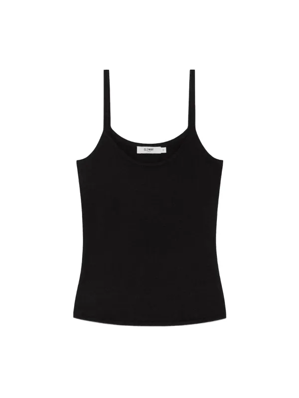[2nd] G CLASSIC KNIT CAMISOLE (BLACK)