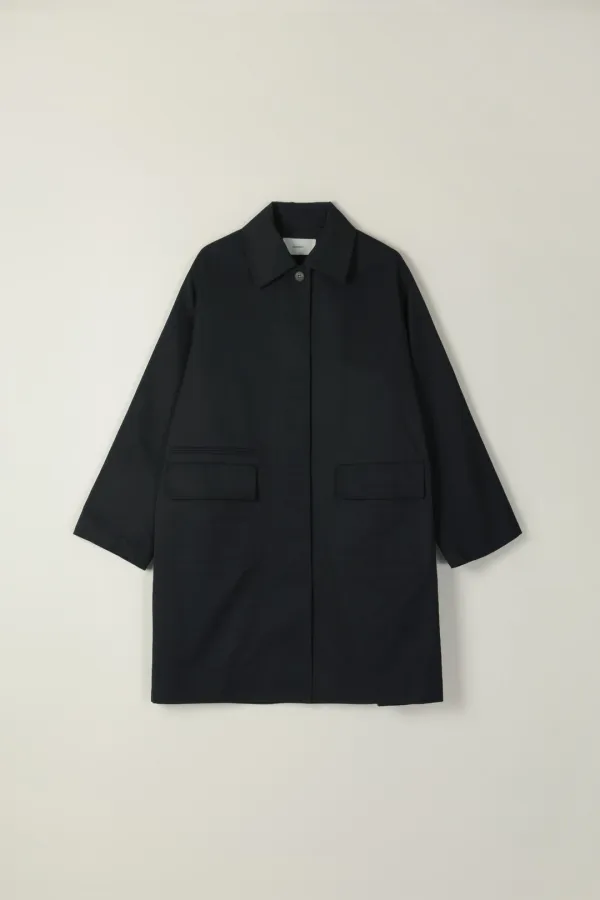 BERTA TRENCH COAT_DARK NAVY