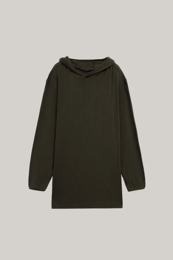 Loose Long Hood T-shirt (soil)