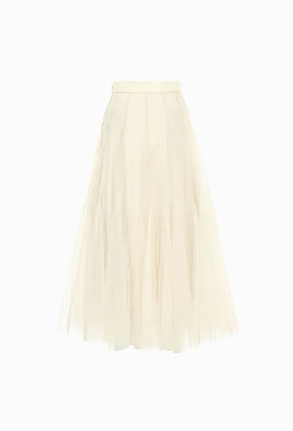 Etoile Banding Sha Skirt (Cream)