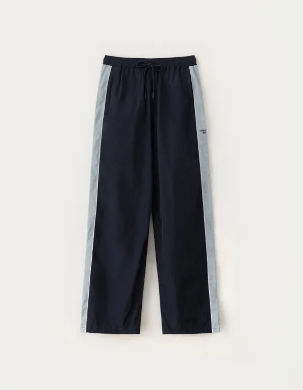 Kota Nylon String Pants - Light Blue/Navy