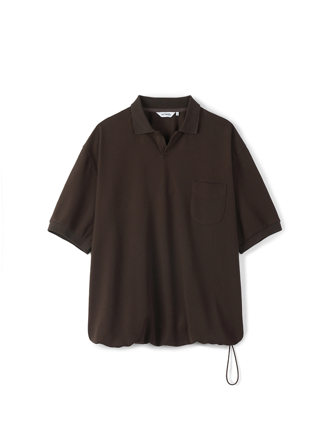 파르티멘토 String Pocket Polo Tee_Brown 상품 이미지 3