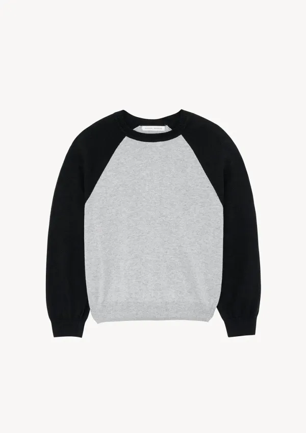 Summer Ted Raglan Knit in Black