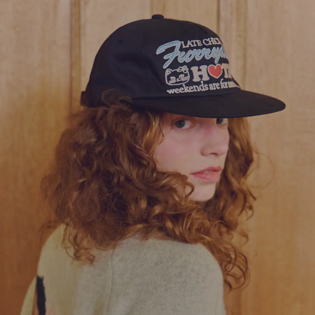 론론 FURRYDISE BALL CAP BLACK 상품 이미지 2