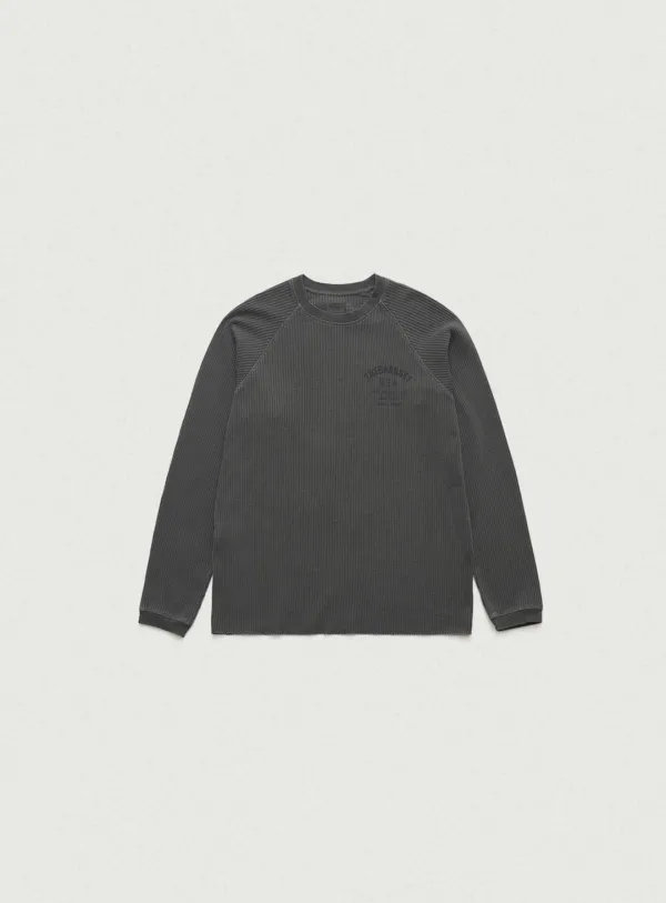 Vero Pigment Waffle T-Shirt_Charcoal