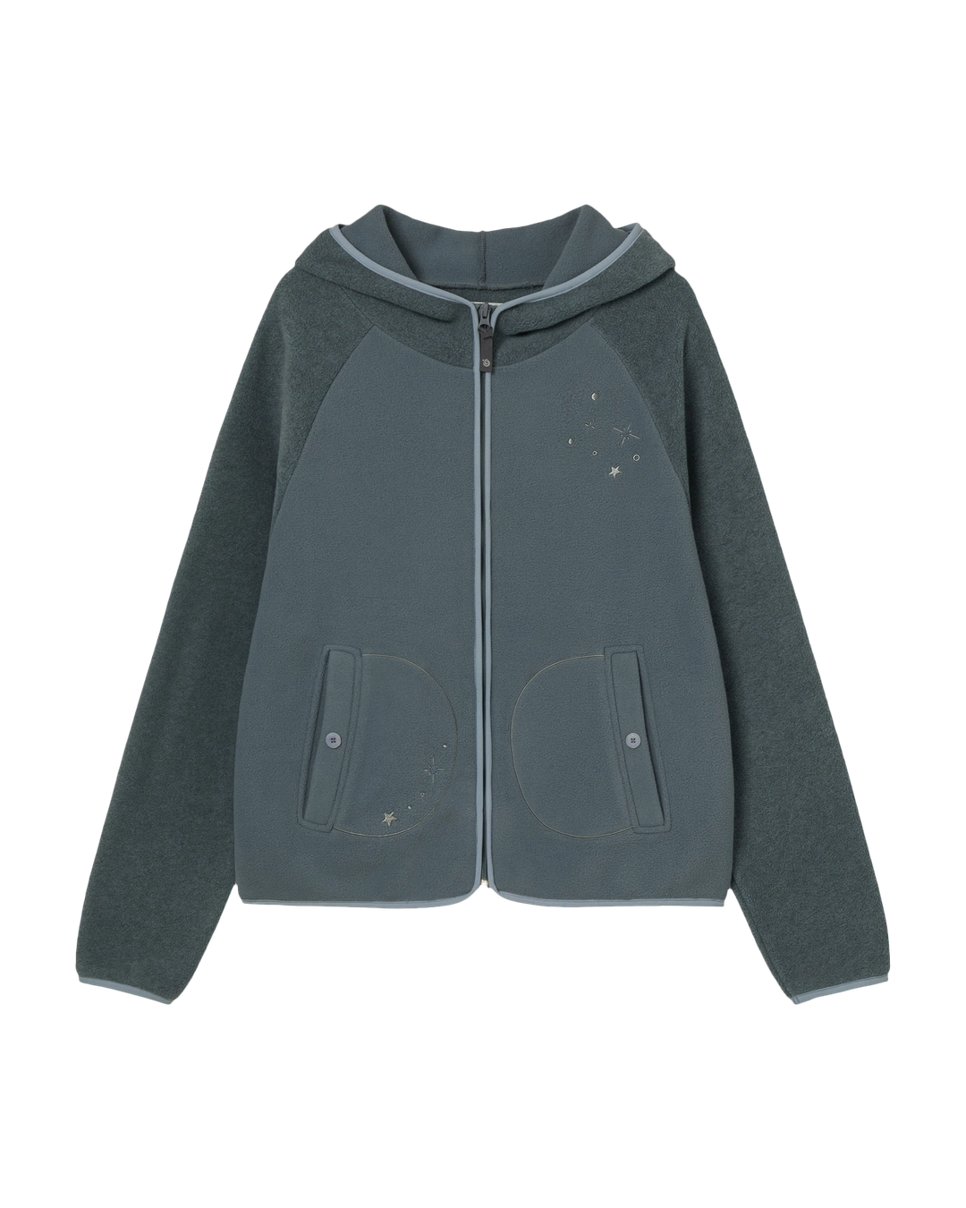 에이이에이이 STELLA FLEECE ZIP UP HOODIE [BLUE] 상품 이미지 3