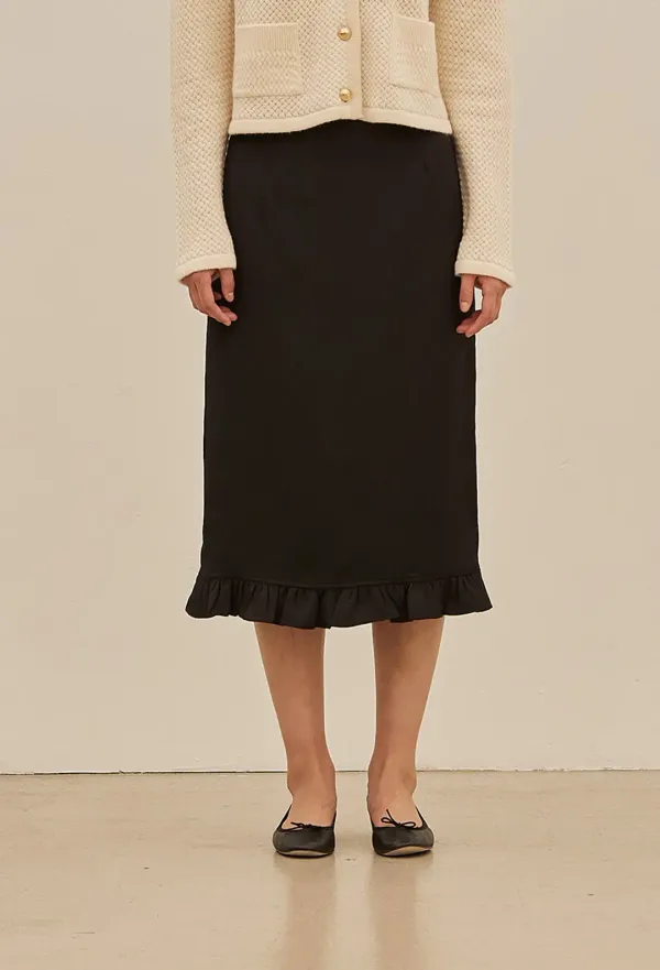 PEONY SATIN SKIRT