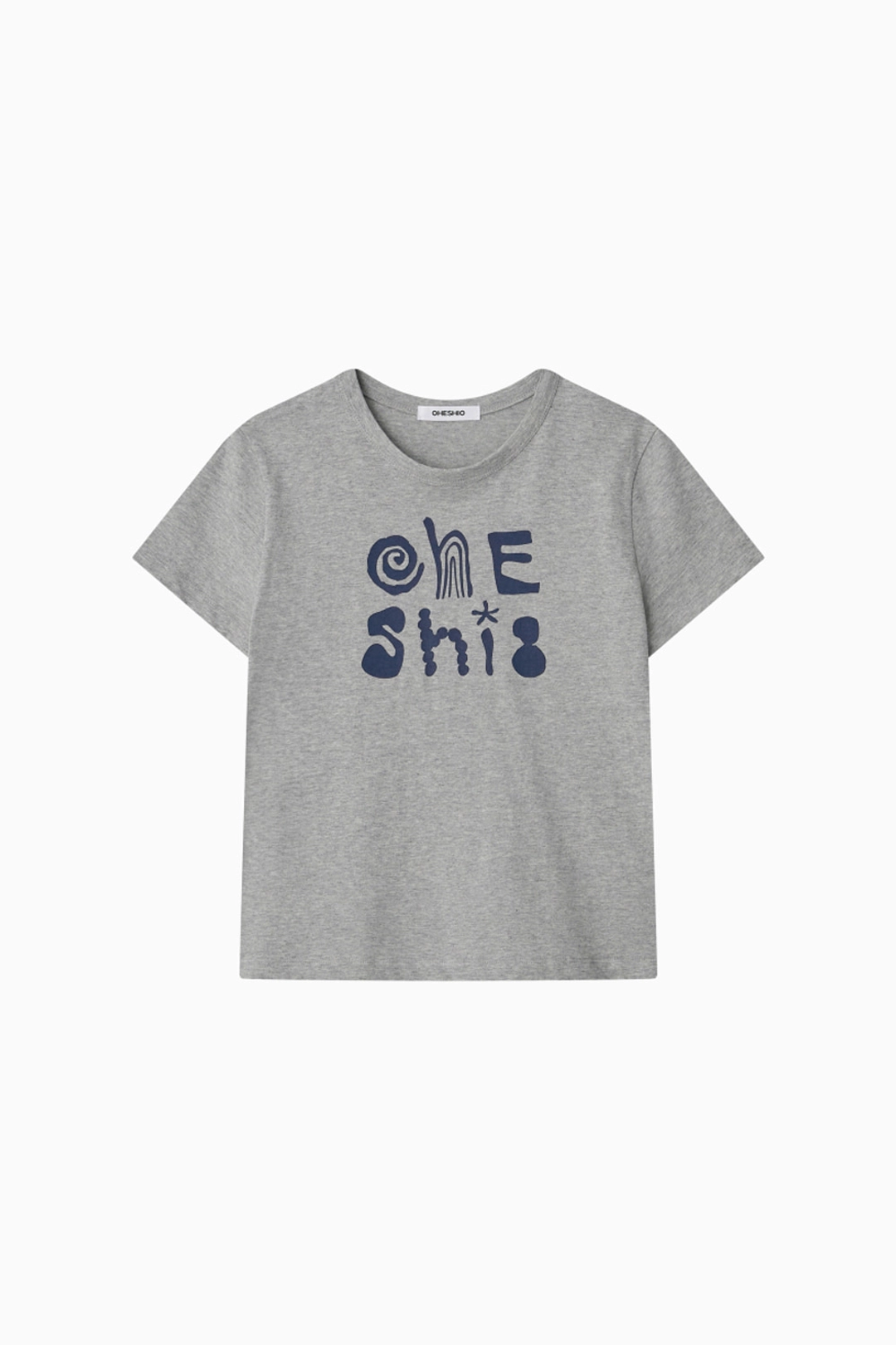 오헤시오 ART LOGO T-SHIRT, MELANGE 상품 이미지 1