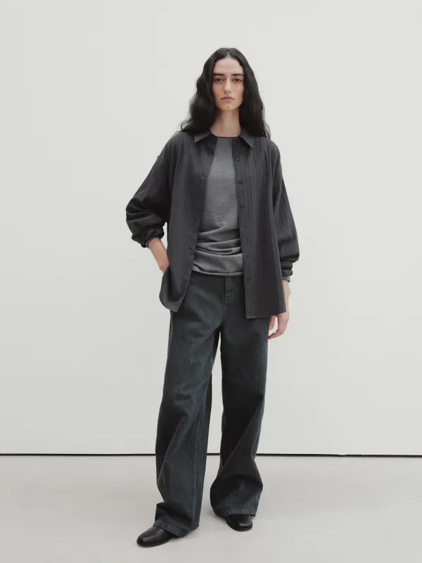 herringbone dyed denim (midnight)