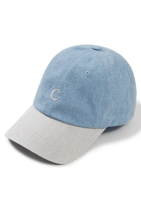 [24SS clove] Pigment Ball Cap Colorblock (Blue)