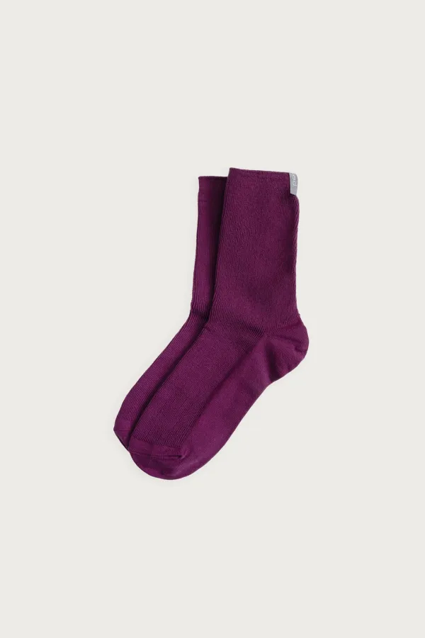 BASIC SOCKS PLUM