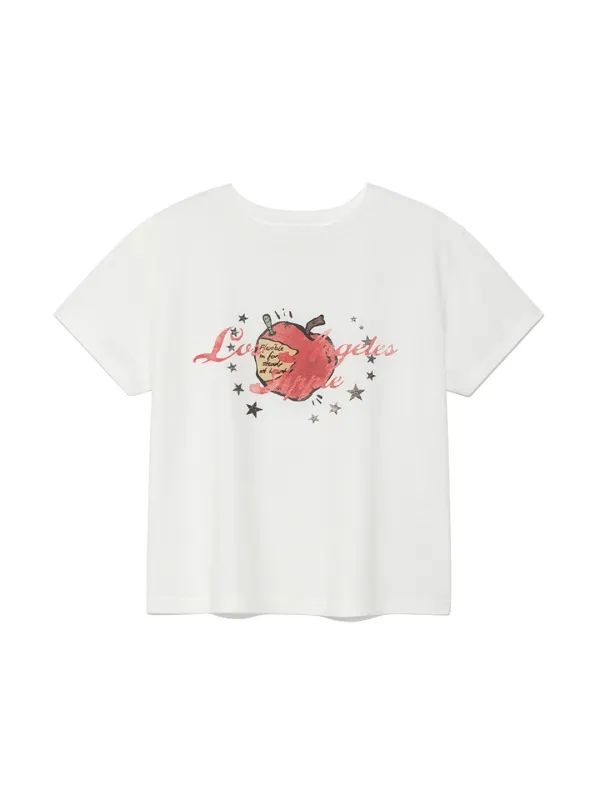 [2nd] APPLE GRAPHIC TEE (WHITE)