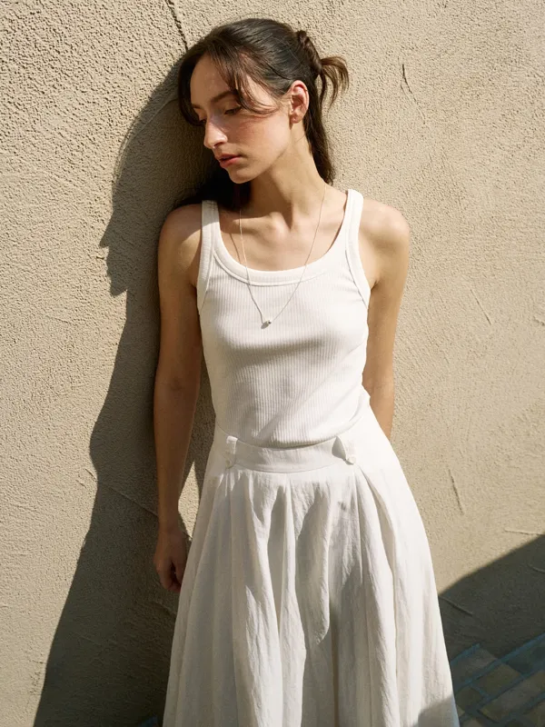 MALLANG RIBBED SLEEVELESS_3COLOR