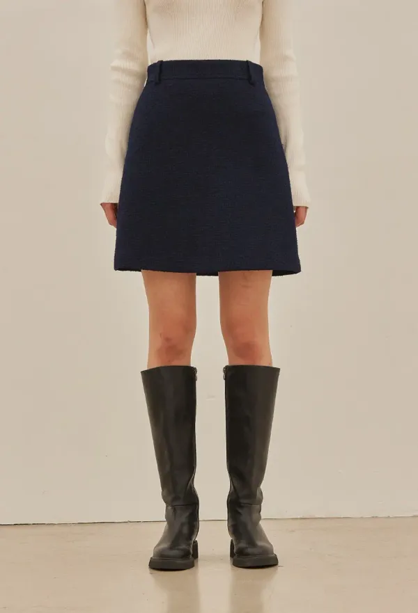 BURD TWEED MINI SKIRT