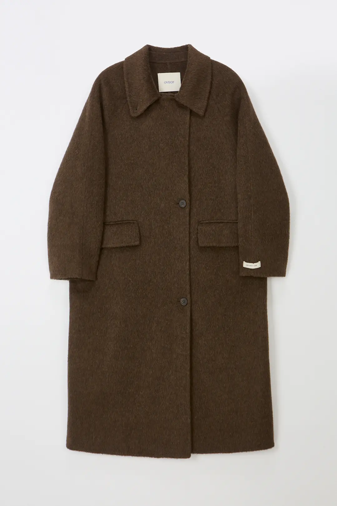 오브오브 Bokashi Highneck handmade coat_brown 상품 이미지 1