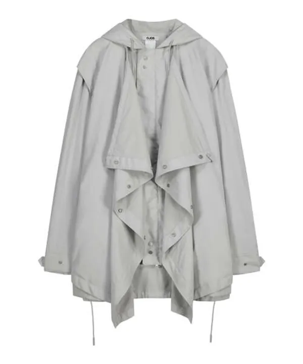 Draped Field Parka / Grey