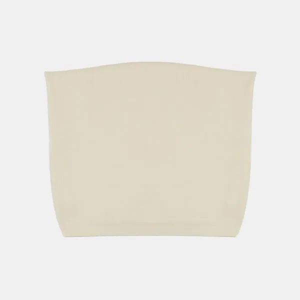 back point knit tube top (ivory )