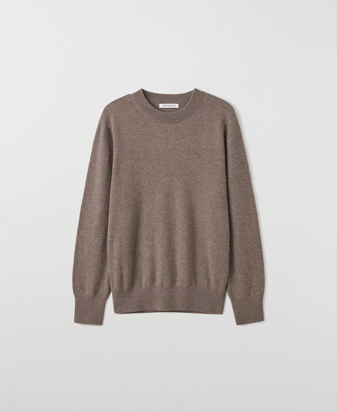 스텝어라운드 Superfine Merino Wholegarment Crewneck Knit_MOCHA MOUSSE 상품 이미지 2