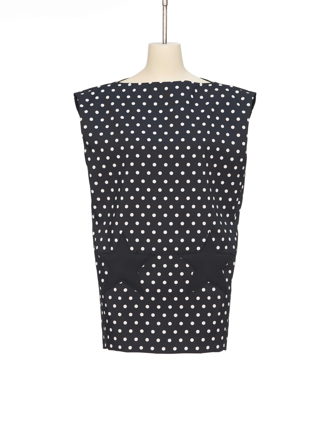 푸쉬버튼 SS26 BLACK POLKA DOT STAR EMBOSSED DRESS 상품 이미지 1