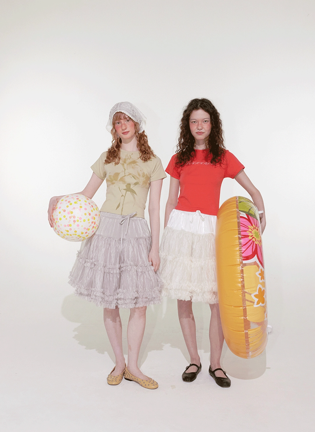 루루서울 Tutu Midi Skirt (Light Gray) 상품 이미지 2