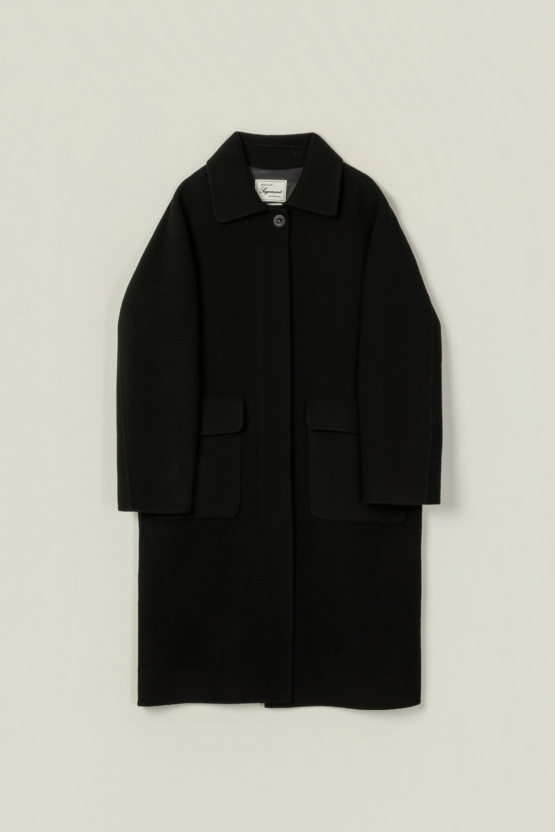 세이지먼트 HALEDON LONG WOOL HAND COAT_BLACK 상품 이미지 3